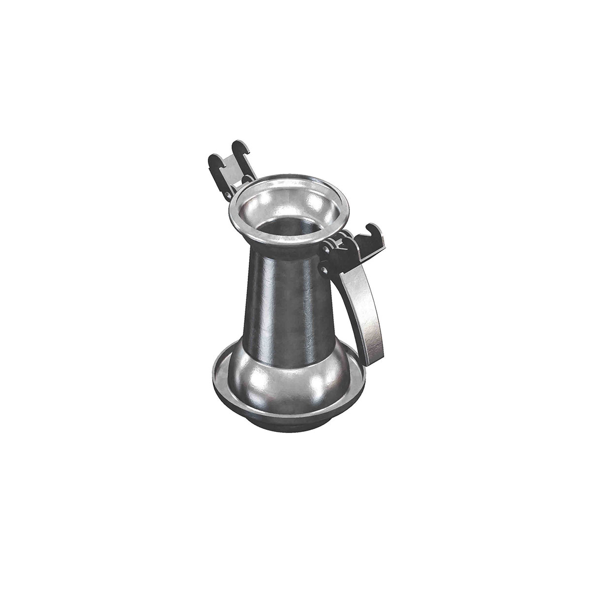 CONE DE REDUCTION AVEC RACCORD MÂLE x FEMELLE 200 x 150 GALVA