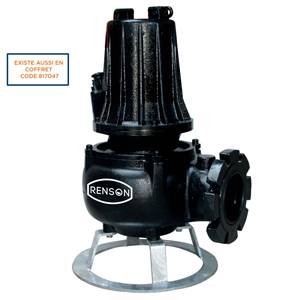 POMPE DE RELEVAGE TRI FONTE  VORTEX 6KW DN100 SUR SOCLE