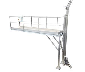 POTENCE PASSERELLE POUR  MALAXEUR SUR FOSSE GEOMEMBRANE