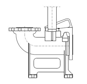 PIED D'ASSISE TYPE FCV80 POUR POMPE PTS