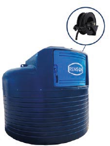 CUVE ADBLUE RONDE 5000L  35L/MIN AVEC ENROULEUR 