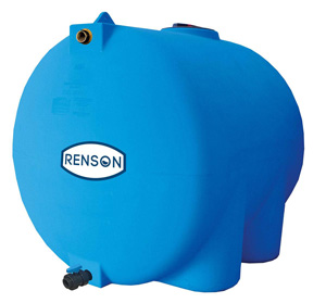 CUVE STOCKAGE HORIZONTALE BLEU ESPACE REDUIT 300L PRE EQUIPEE