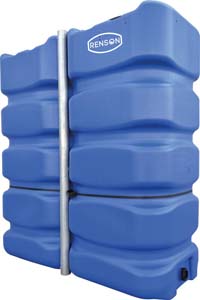 CUVE DE STOCKAGE RECTANGULAIRE EN PEHD 2400L BLEUE