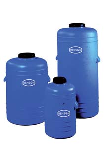 RESERVOIR CYLINDRIQUE VERTICAL 60L BLEU