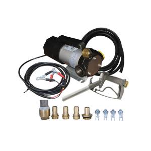 GROUPE TRANSFERT ECO 24V 60L/M PIST MANUEL ALU + KIT RACCORD