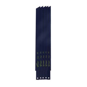 JEU DE 5 LAMES BLEUES 305x19MM - 8 TPI BI-METAL